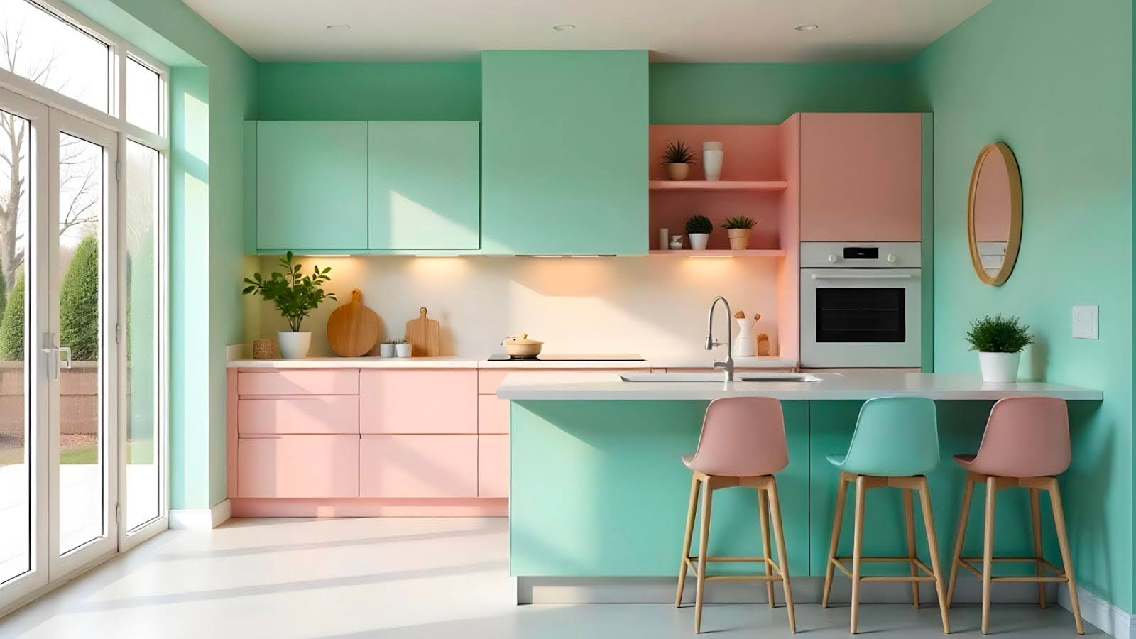 2. Pretty Pastels in the Kitchen Colour Design
                        