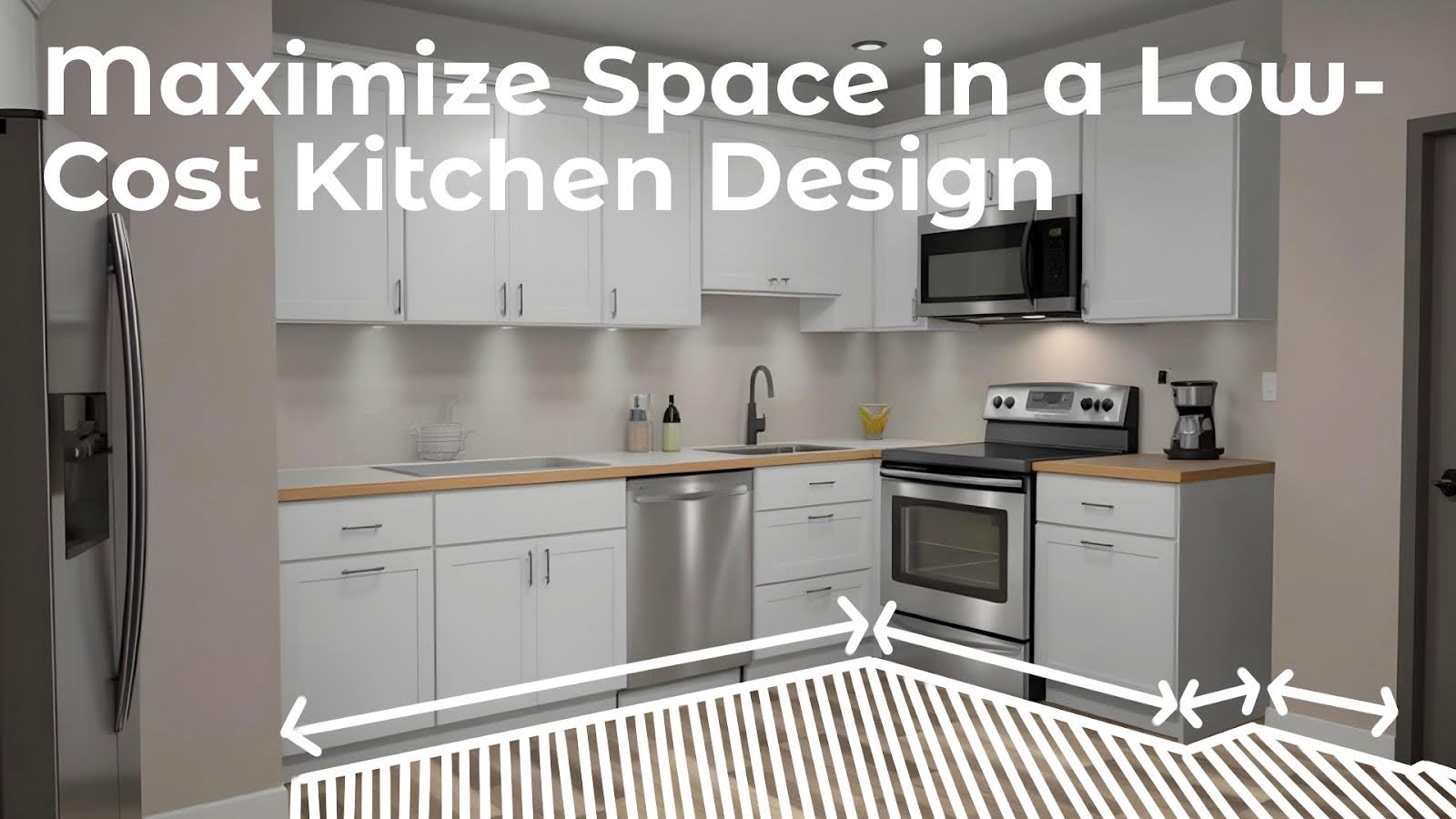  1. Maximize Space in a Low-Cost Kitchen Design  