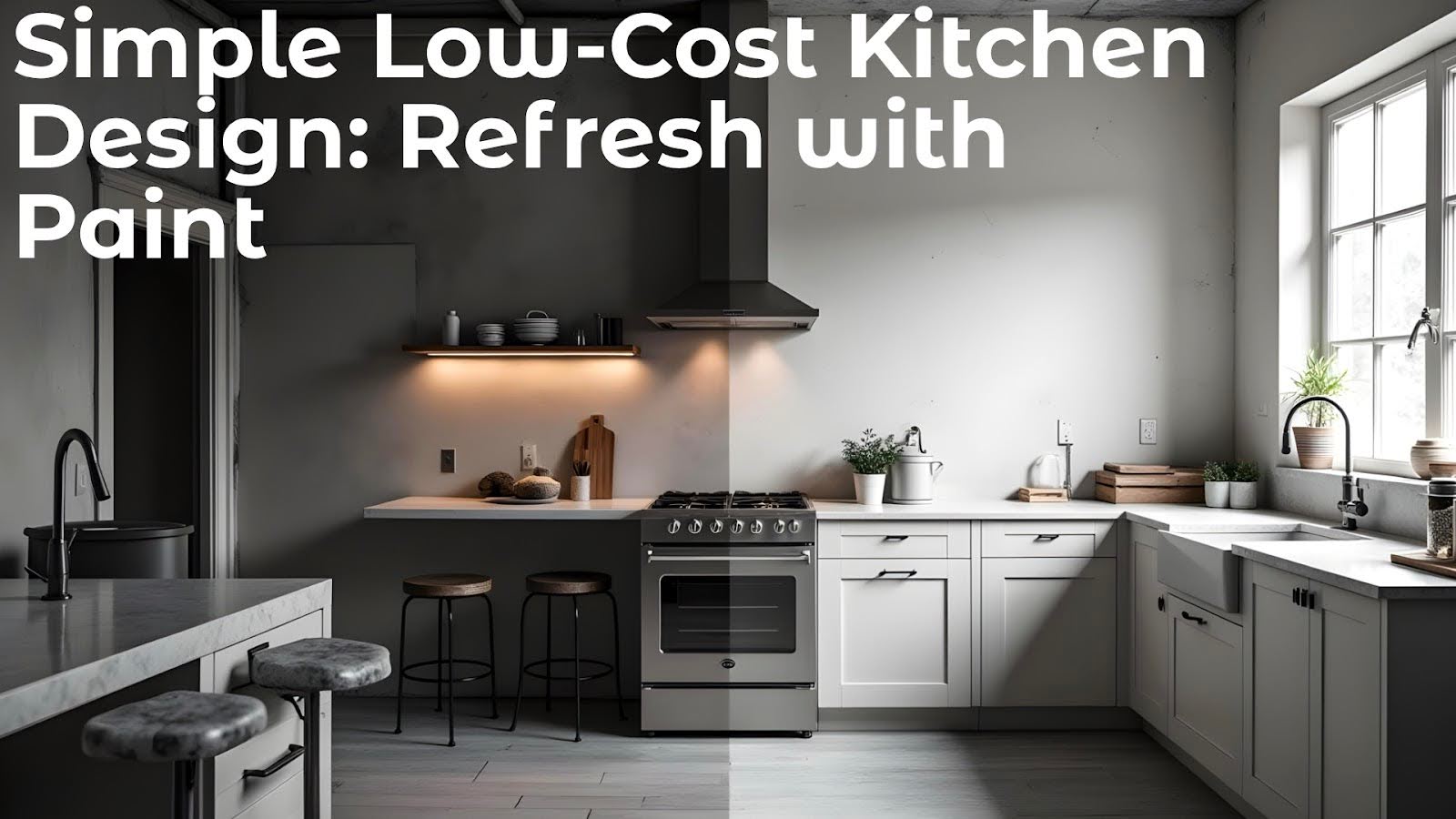 2. Simple Low-Cost Kitchen Design: Refresh with Paint