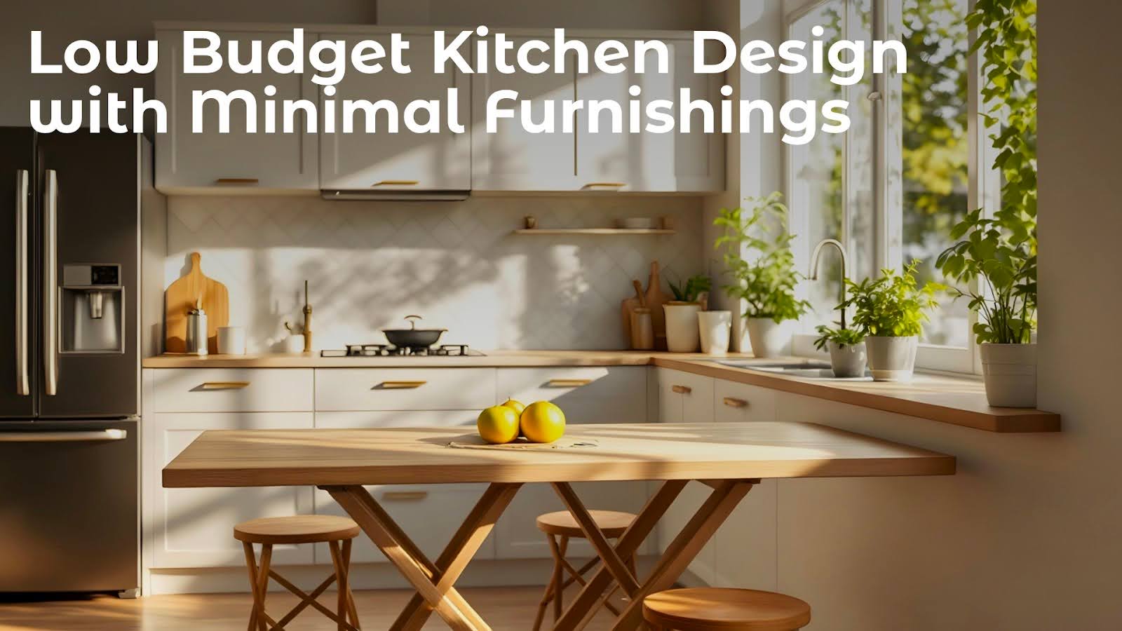 5. Low Budget Kitchen Design with Minimal Furnishings