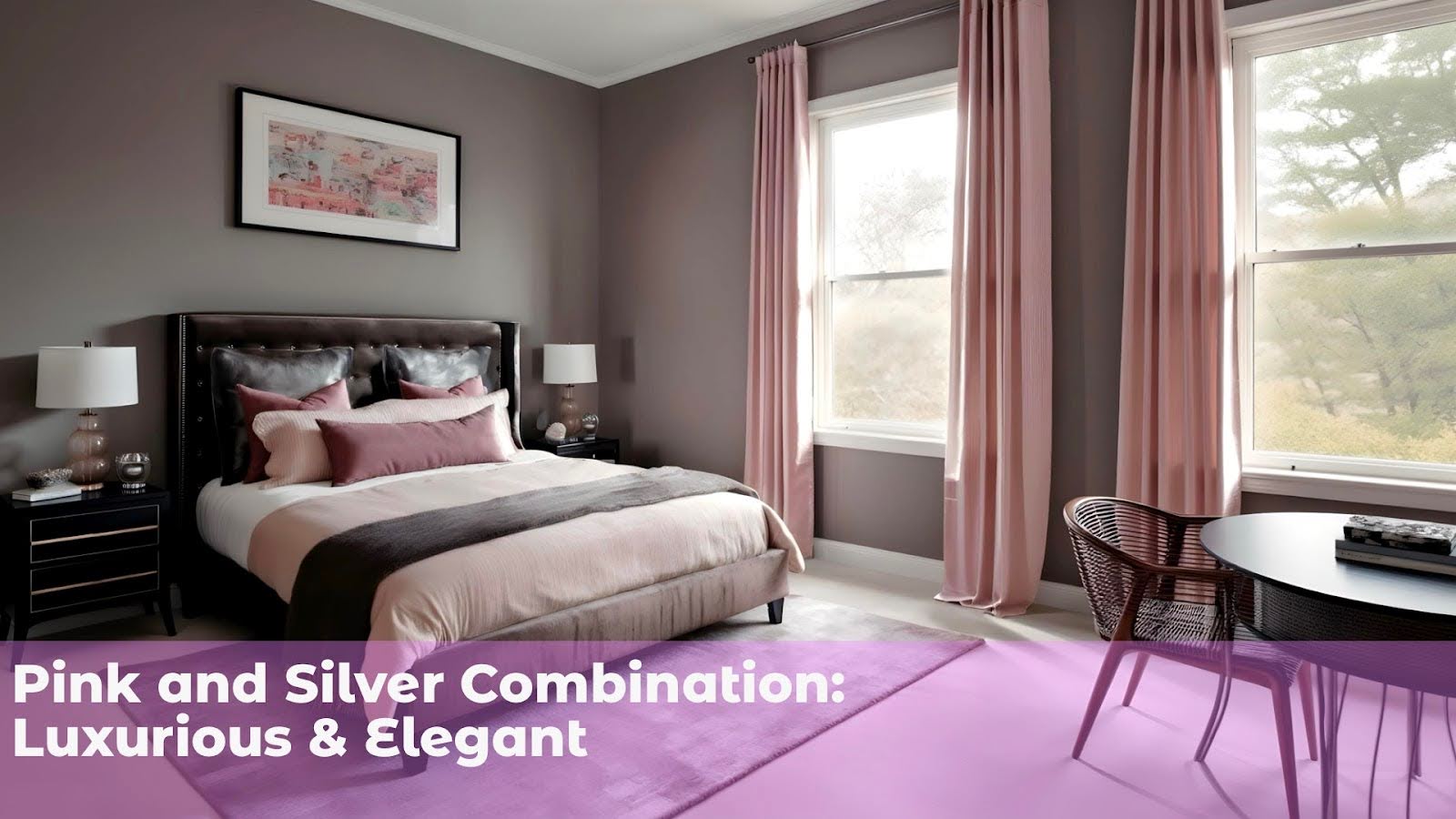 4. Pink and Silver Combination: Luxurious & Elegant