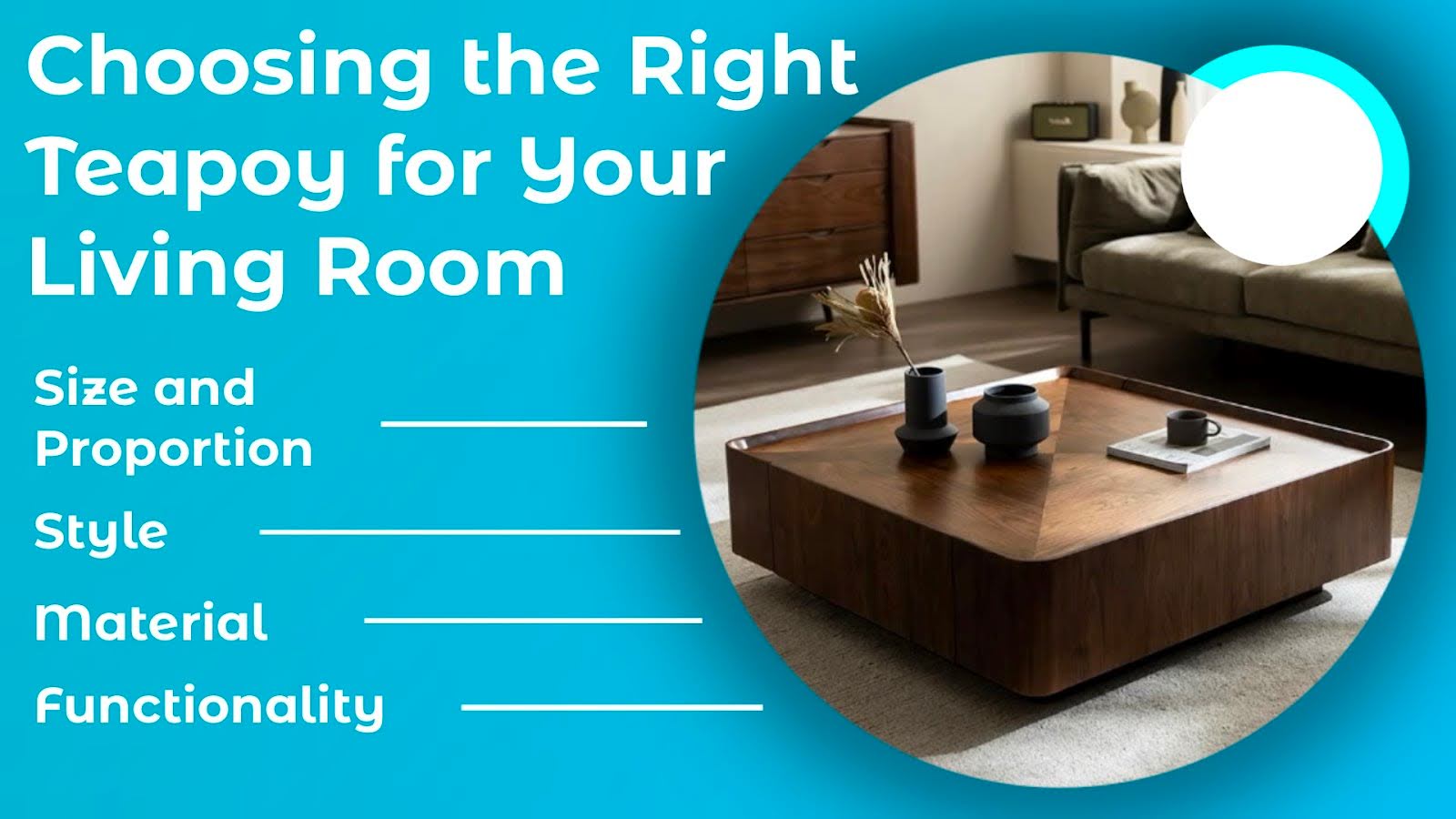 Choosing the Right Teapoy for Your Living Room

                          