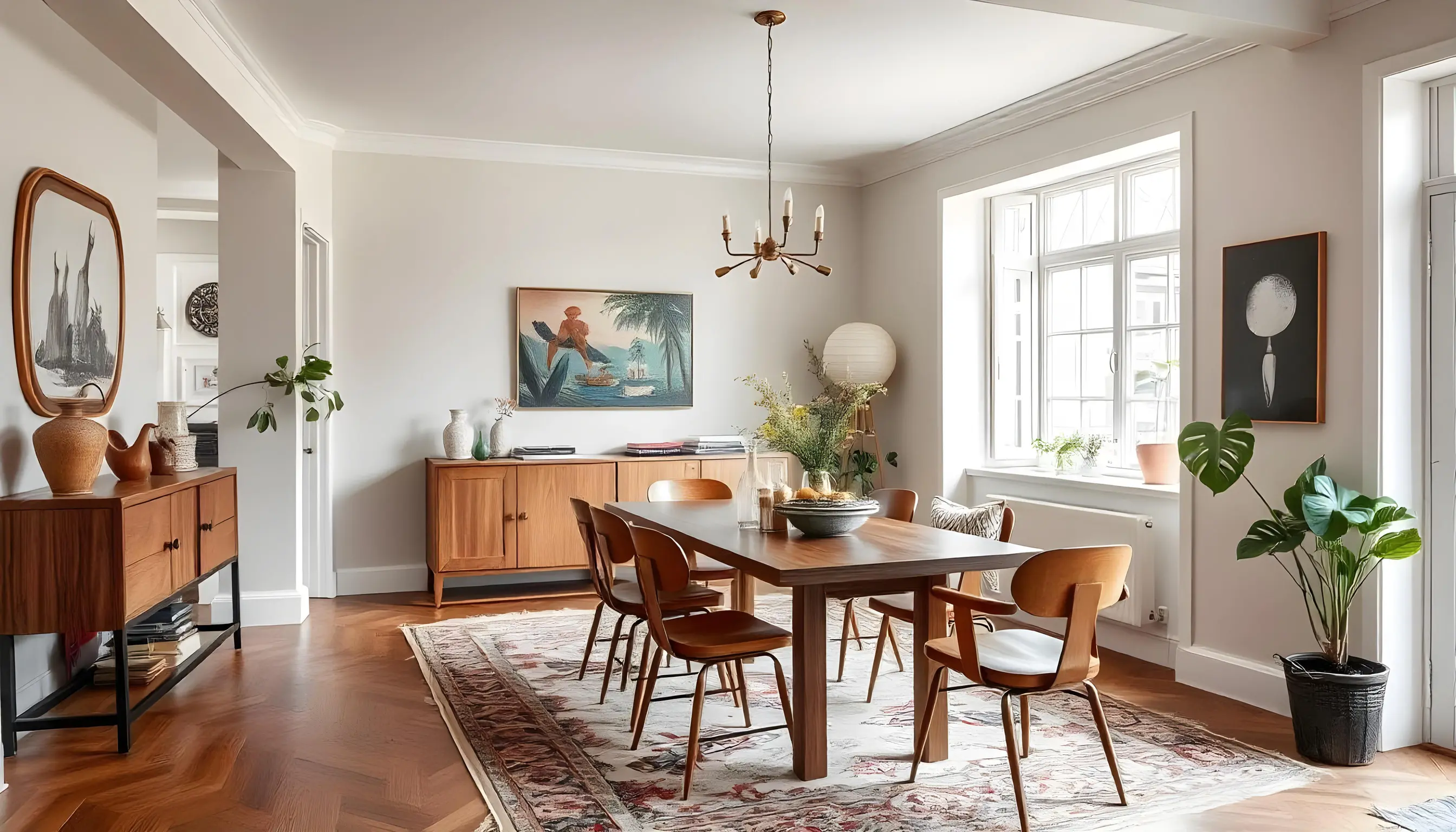 Eclectic Dining Area