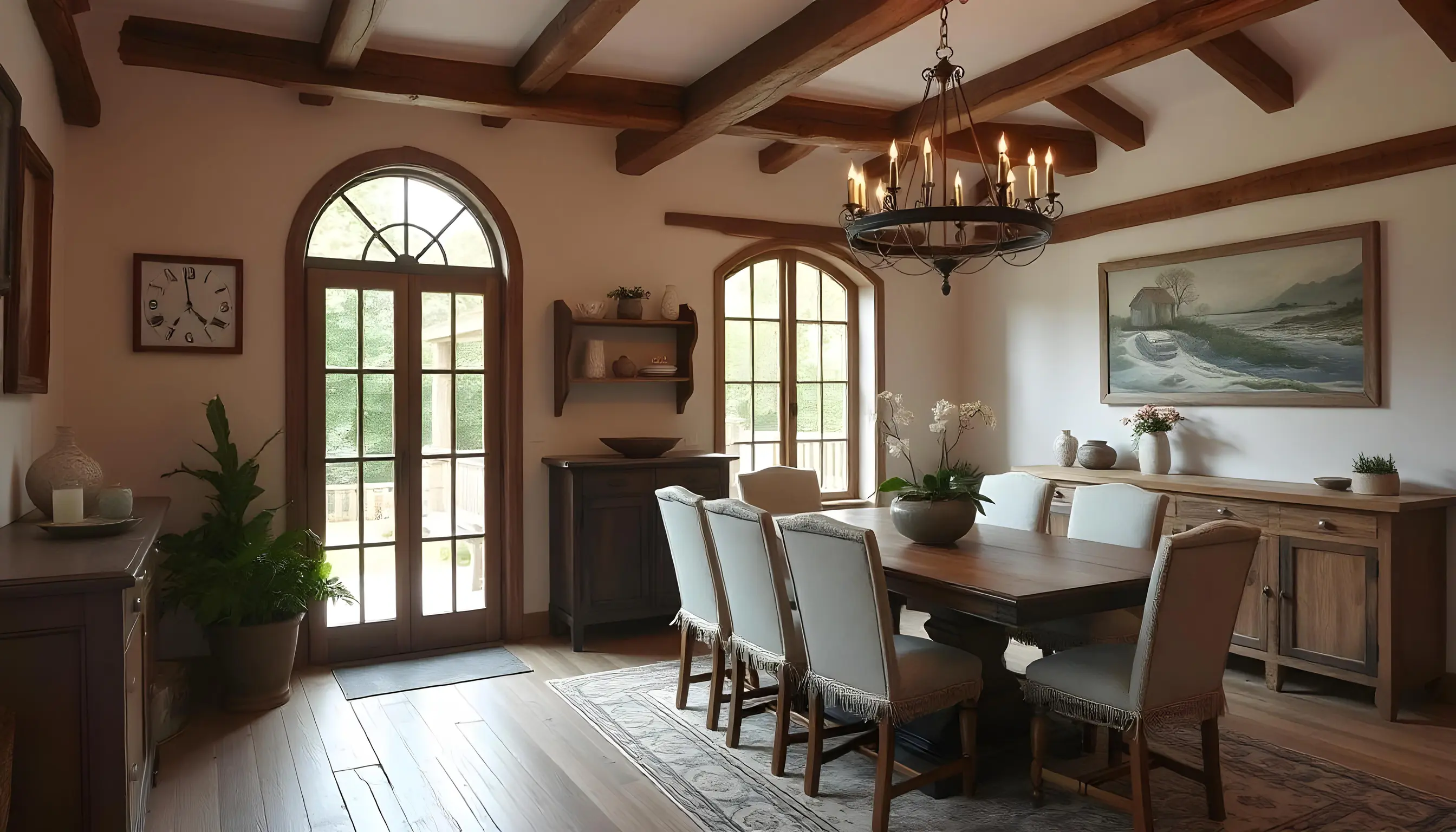 Rustic Dining Area