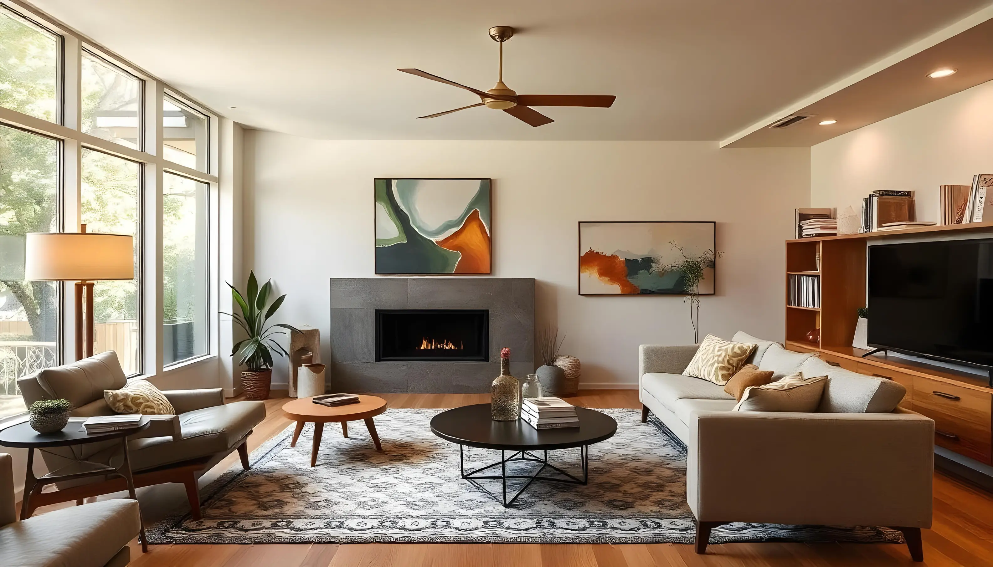 Mid-Century Modern Living Room