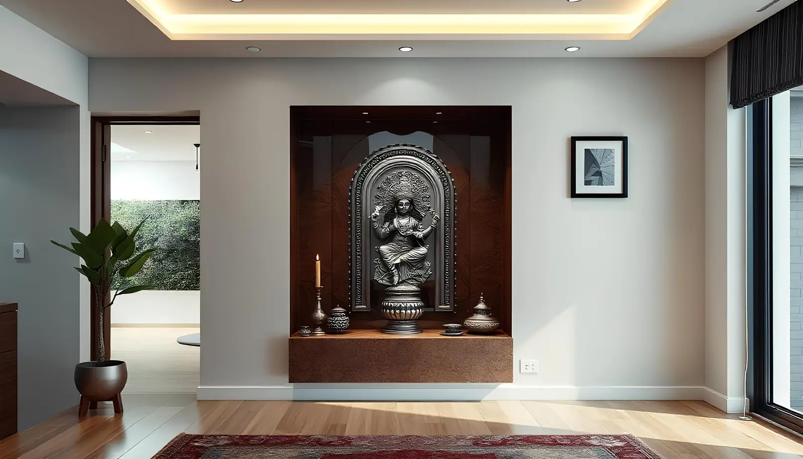 Wall-Mounted Puja Unit