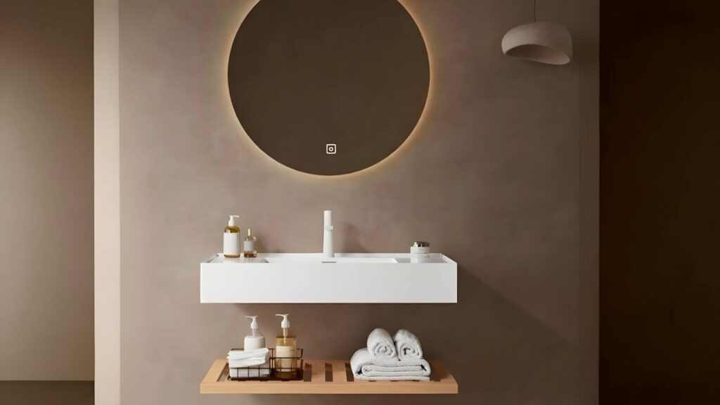 modern wash basin design in hall