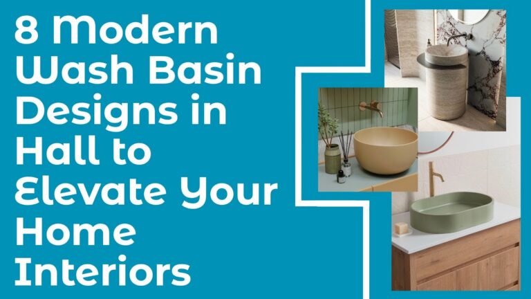 8 Modern Wash Basin Designs in Hall to Elevate Your Home Interiors