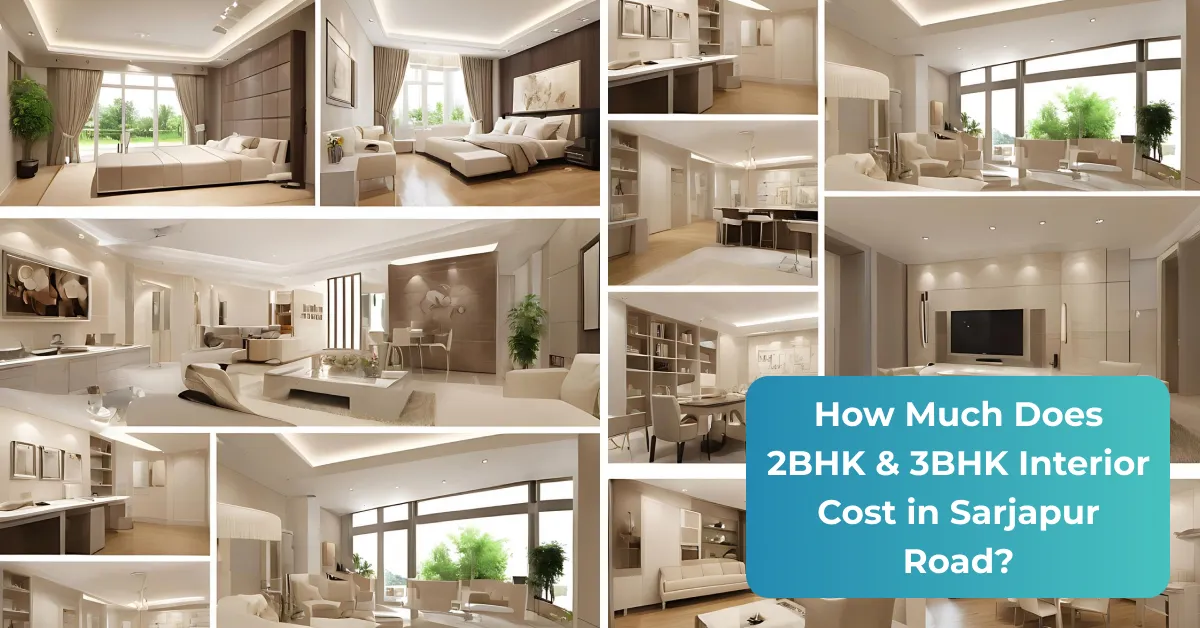 How Much Does 2BHK & 3BHK Interior Cost in Sarjapur Road? 2026 Pricing Guide