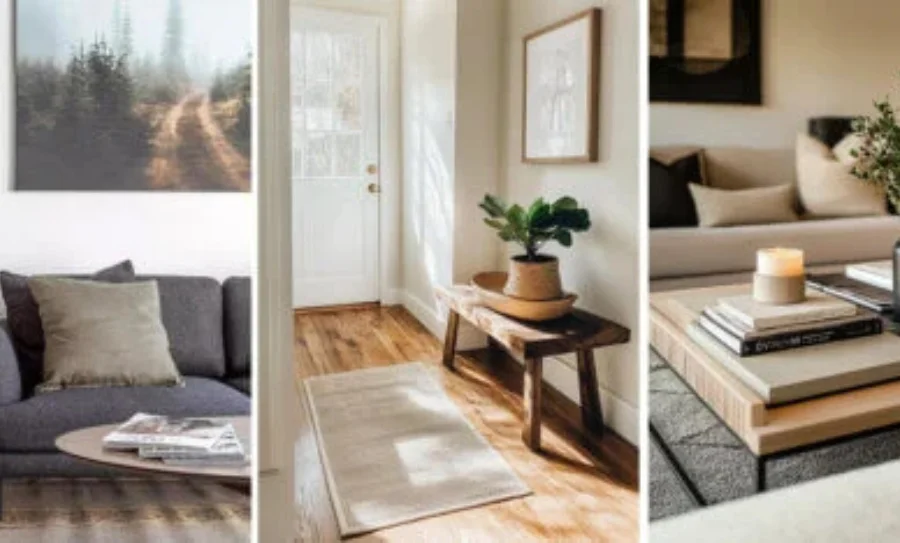 Declutter the room and keep styling intentional