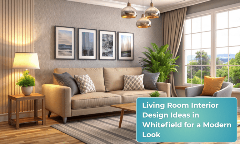 Living Room Interior Design Ideas in Whitefield