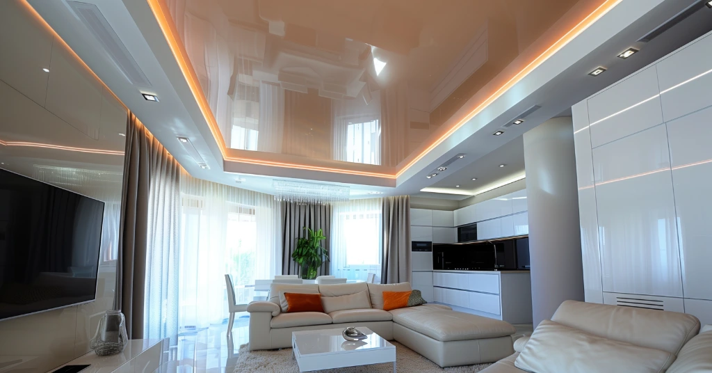 minimal false ceiling design for living room small apartment simple POP ceiling