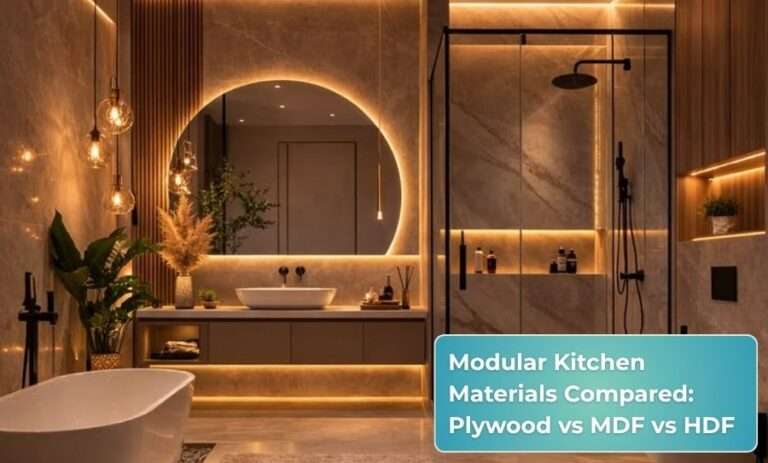 Modular Kitchen Materials Compared: Plywood vs MDF vs HDF