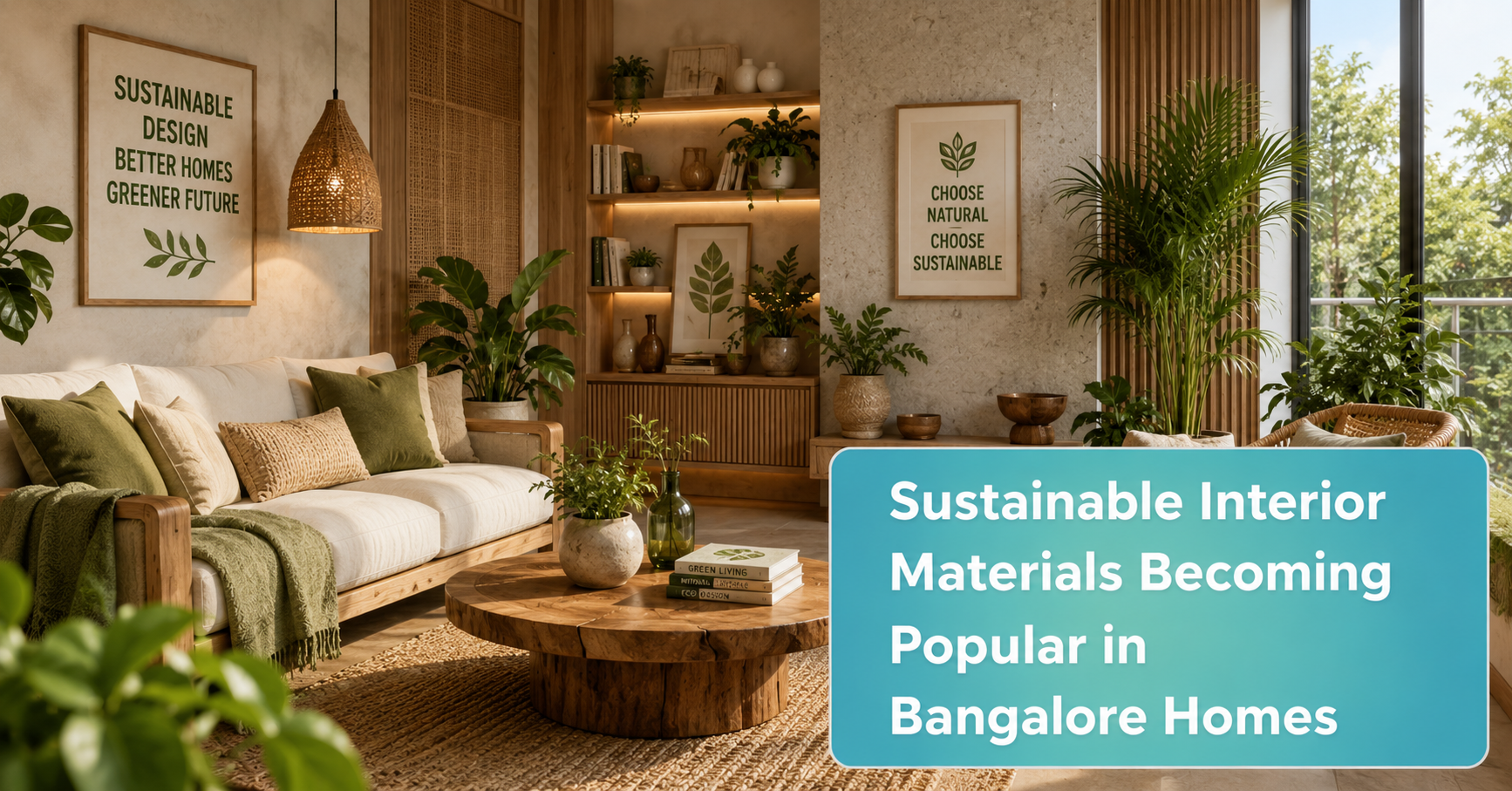 Sustainable Interior Materials Becoming Popular in Bangalore Homes