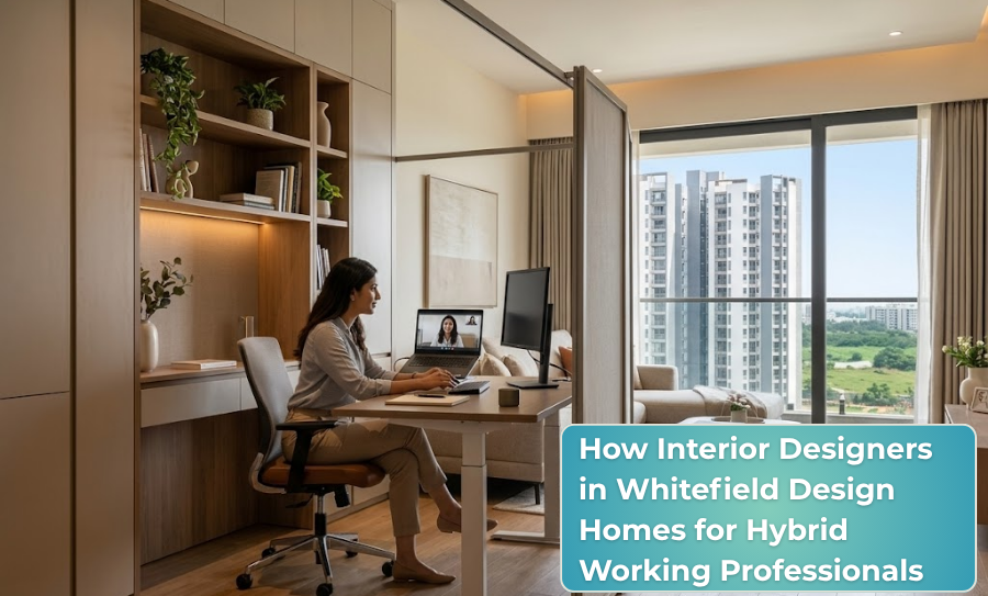 How Interior Designers in Whitefield Design Homes for Hybrid Working Professionals