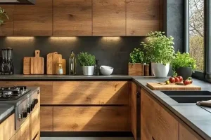 Contemporary Wooden Kitchen Design