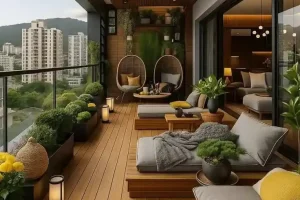 Luxury Balcony Seating Area