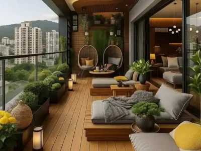 Luxury Balcony Seating Area